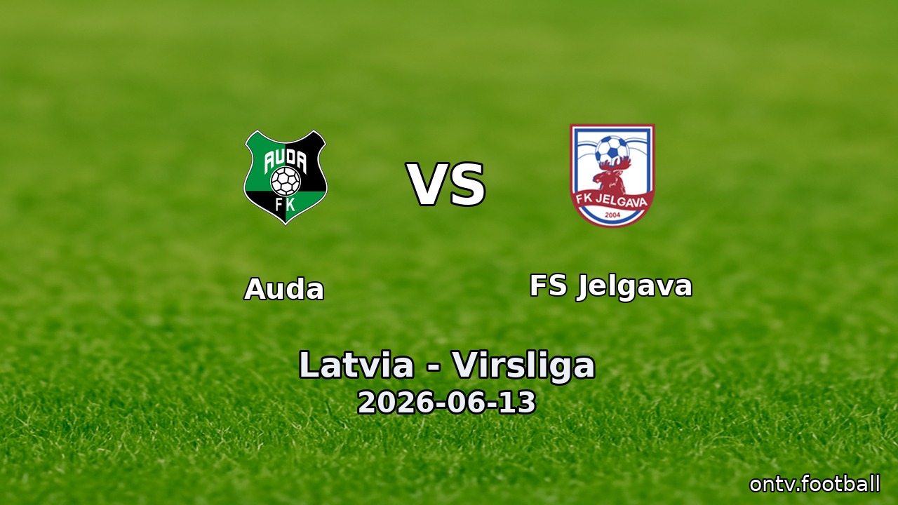 Auda vs FS Jelgava