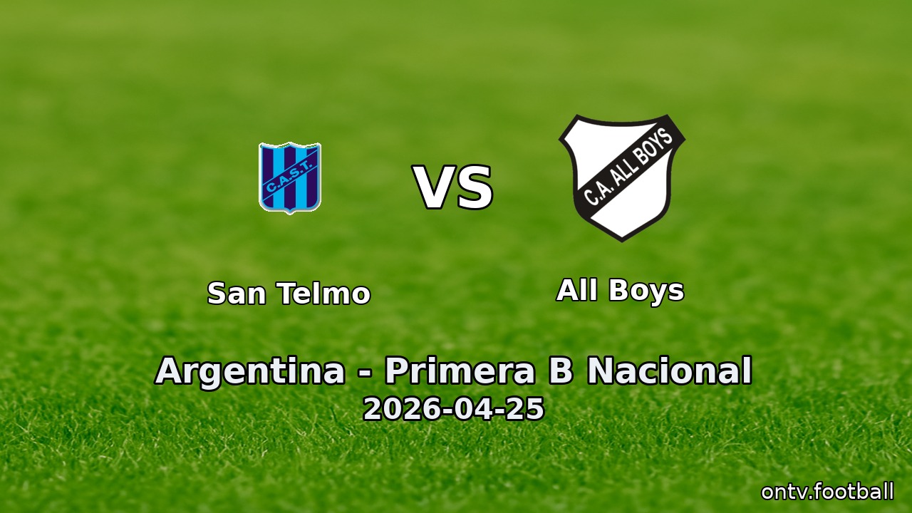 San Telmo vs All Boys