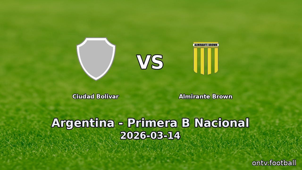Ciudad Bolivar vs Almirante Brown