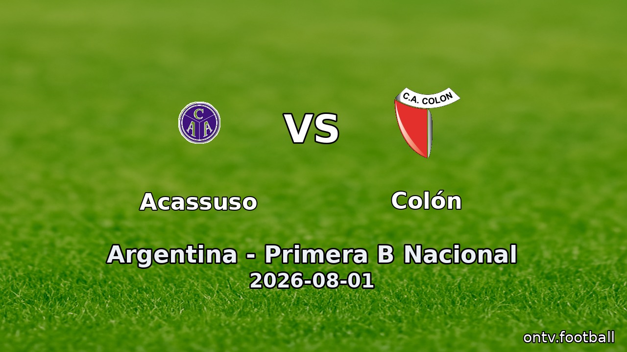 Acassuso vs Colón