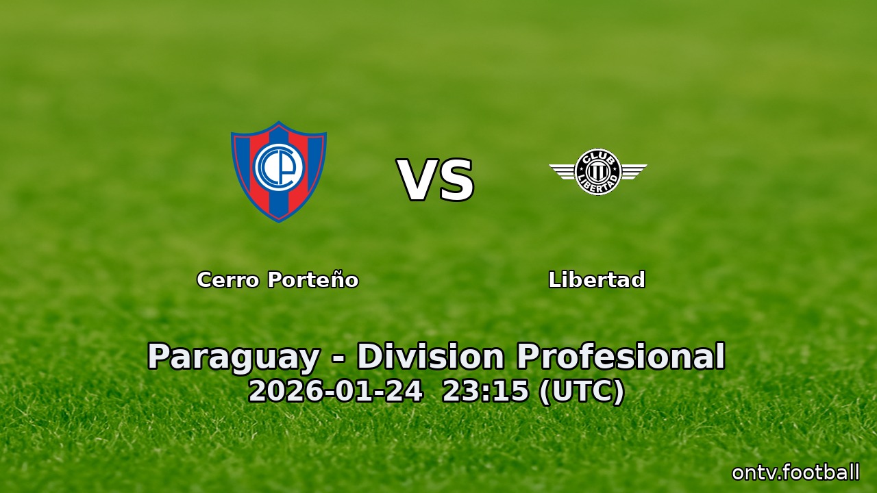 Cerro Porteño vs Libertad