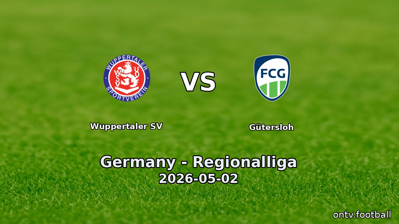 Wuppertaler SV vs Gütersloh
