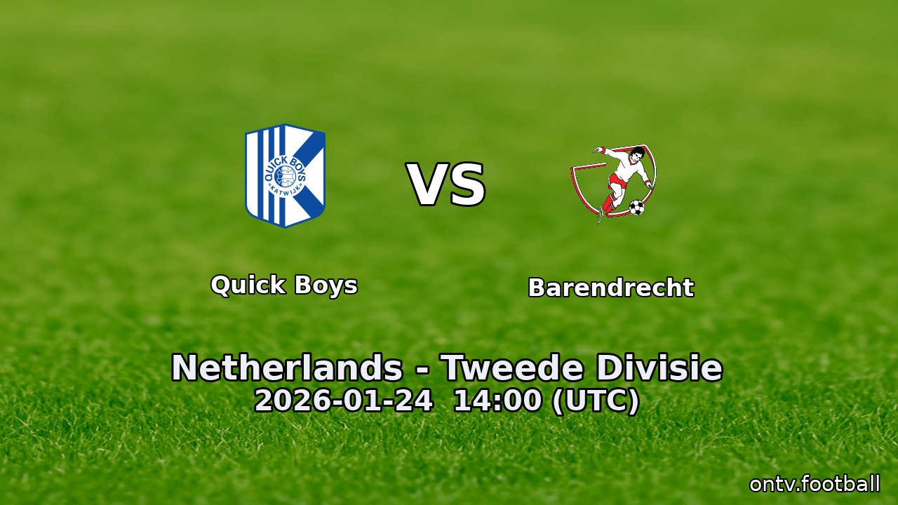 Quick Boys vs Barendrecht