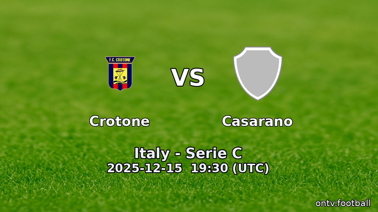 Crotone vs Casarano