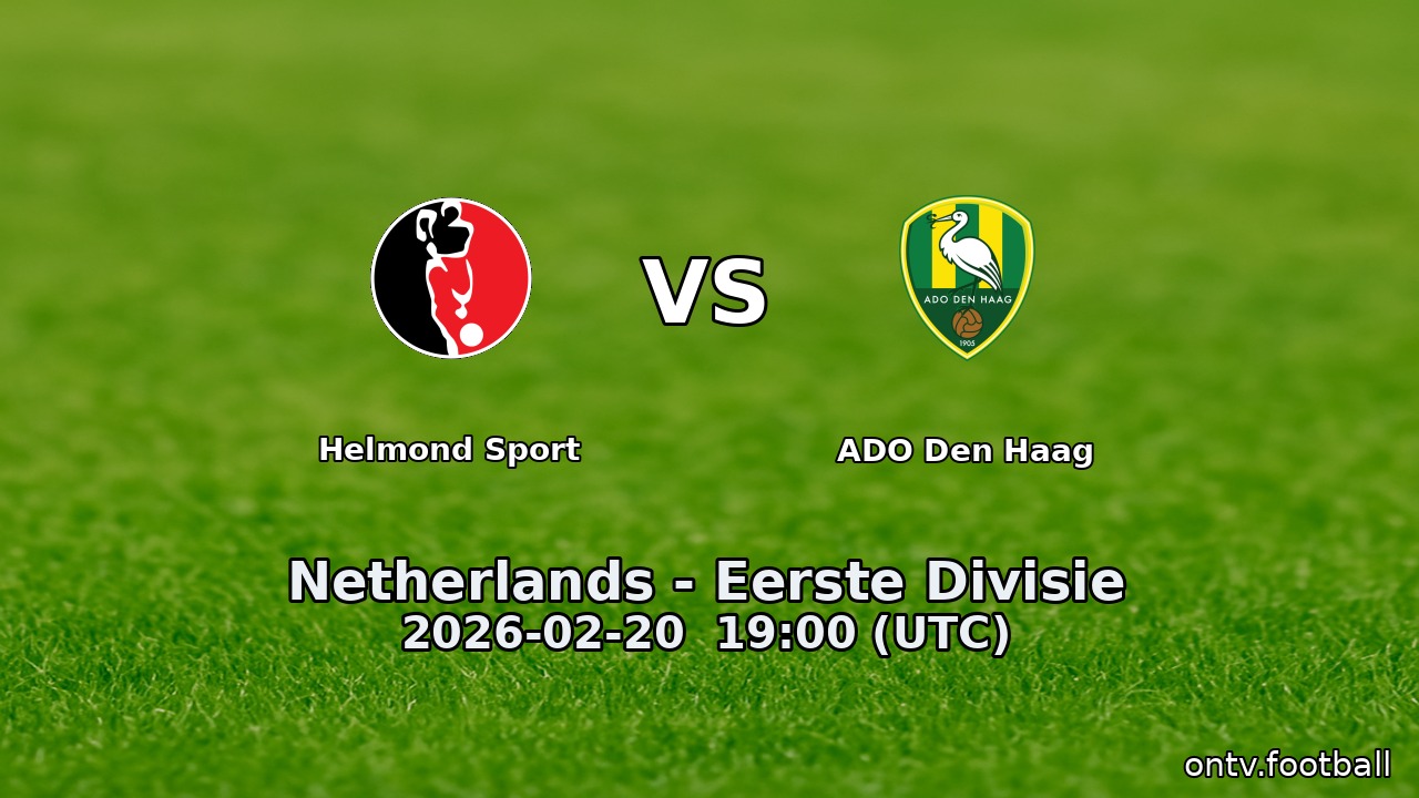 Helmond Sport vs ADO Den Haag