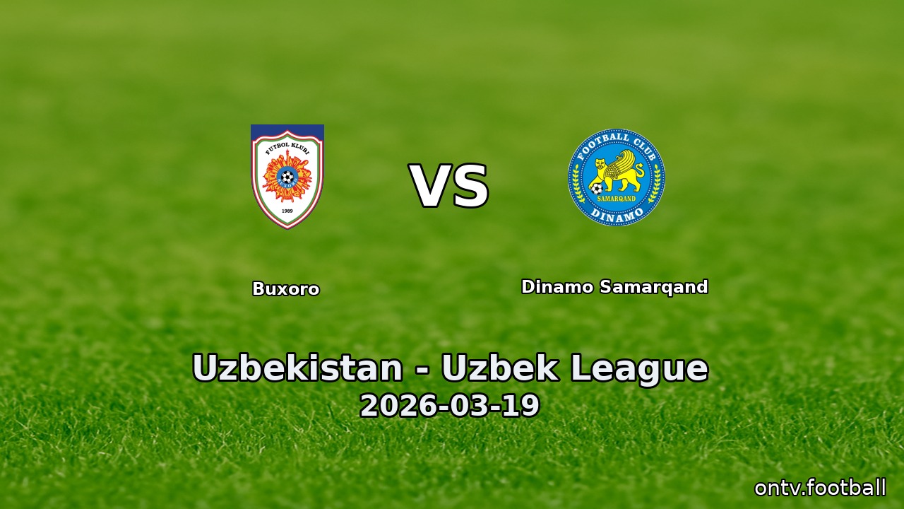Buxoro vs Dinamo Samarqand