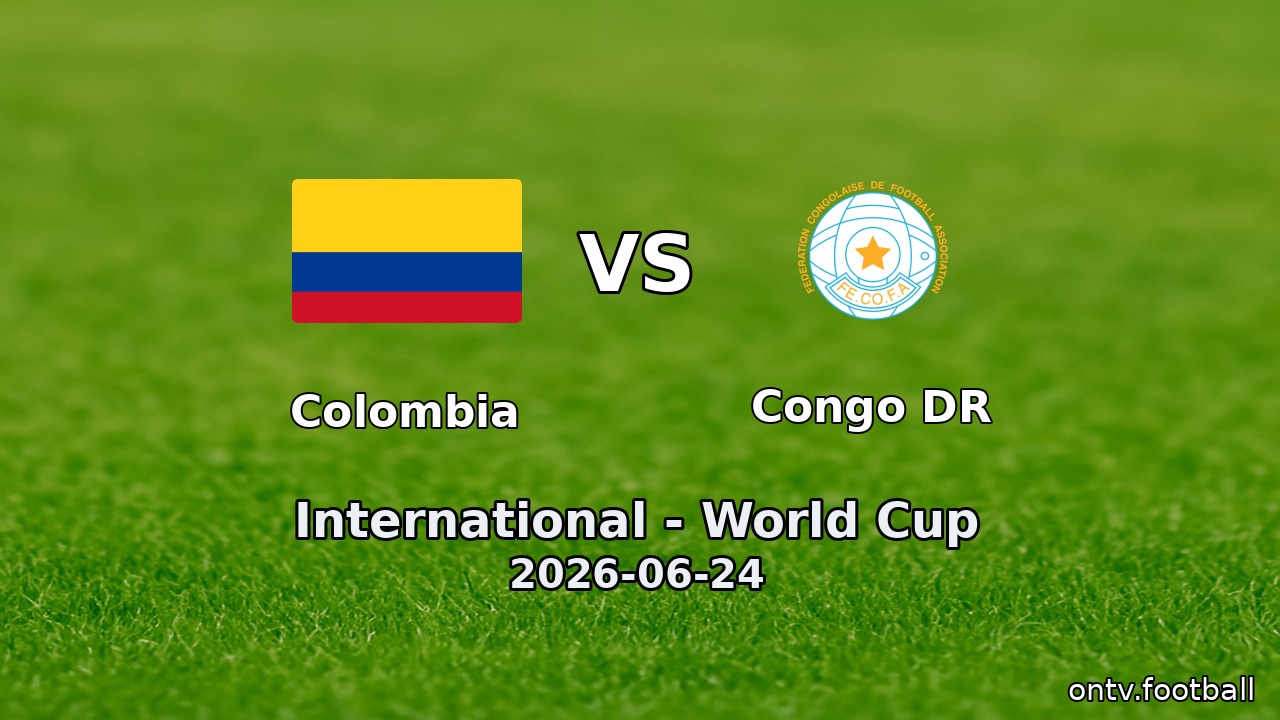 Colombia vs Congo DR