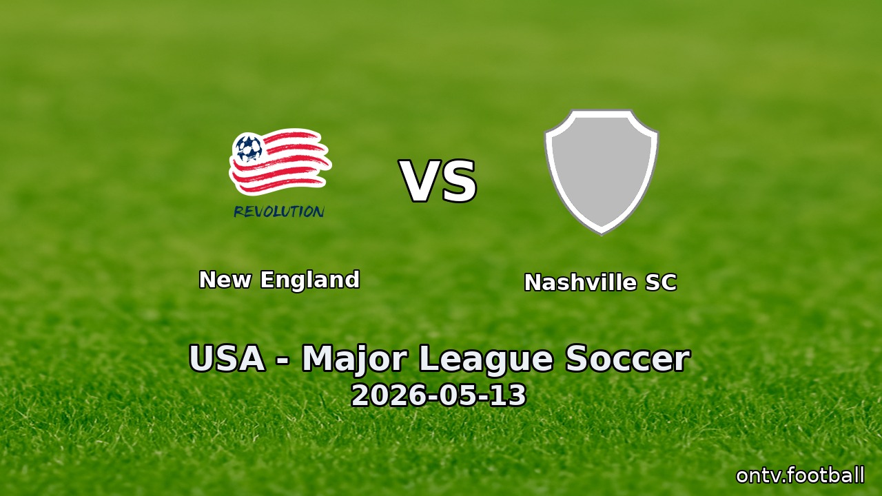 New England vs Nashville SC
