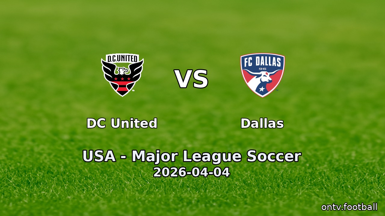 DC United vs Dallas