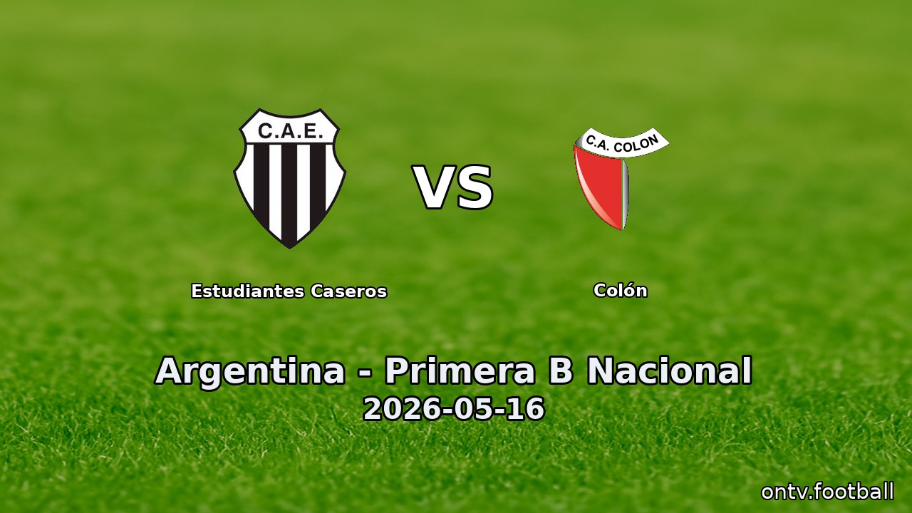 Estudiantes Caseros vs Colón