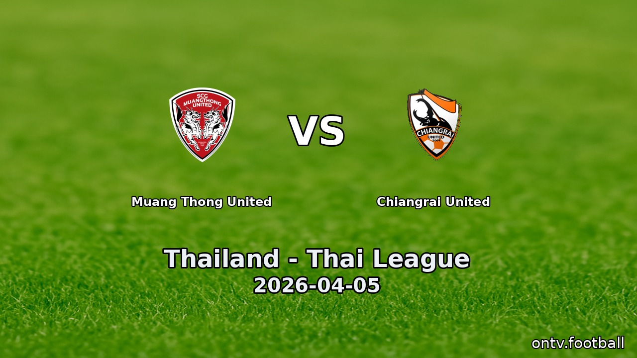 Muang Thong United vs Chiangrai United