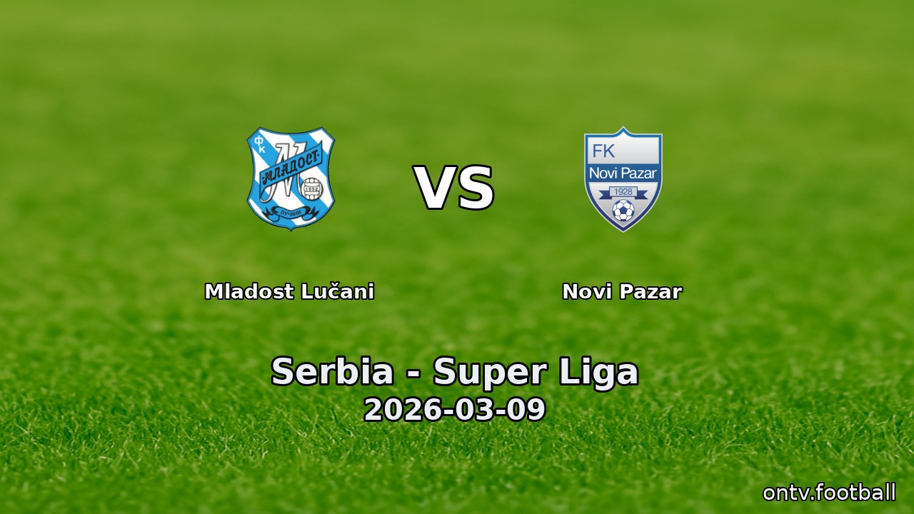 Mladost Lučani vs Novi Pazar