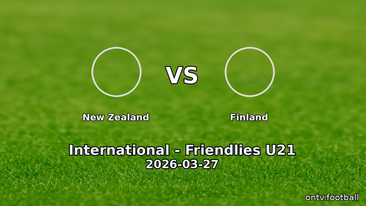 New Zealand vs Finland