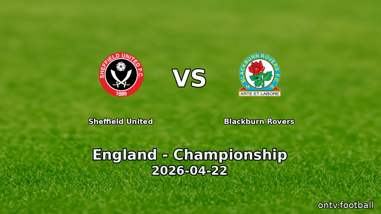 Sheffield United vs Blackburn Rovers
