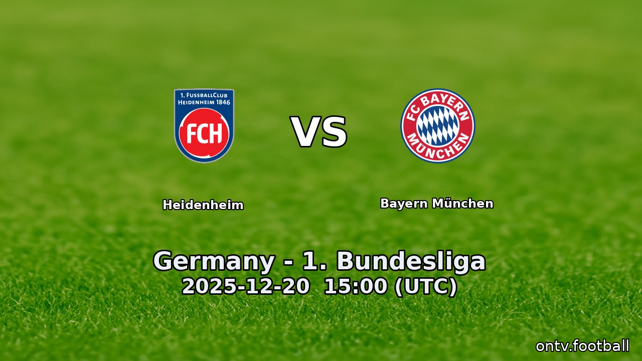 Heidenheim vs Bayern München