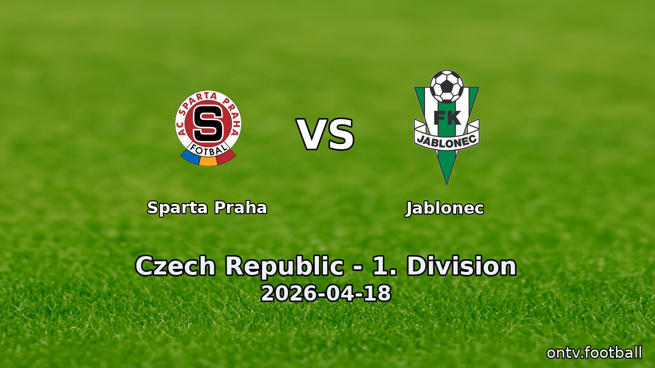 Sparta Praha vs Jablonec