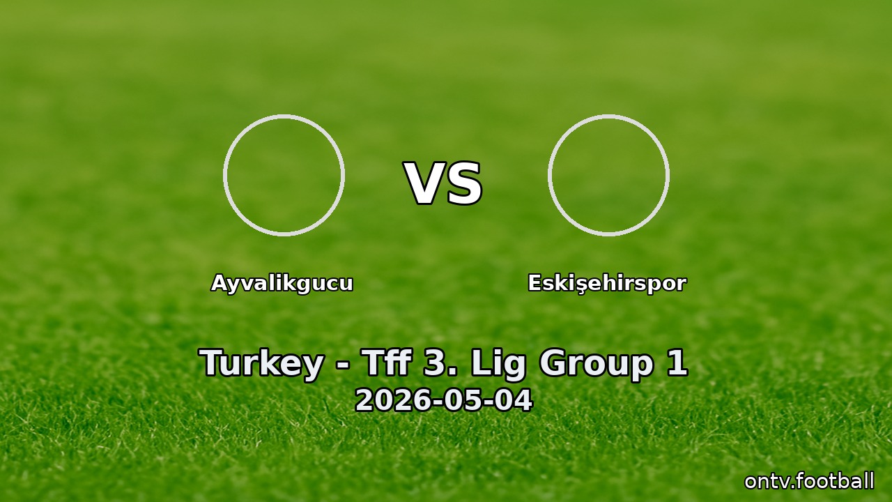 Ayvalikgucu vs Eskişehirspor
