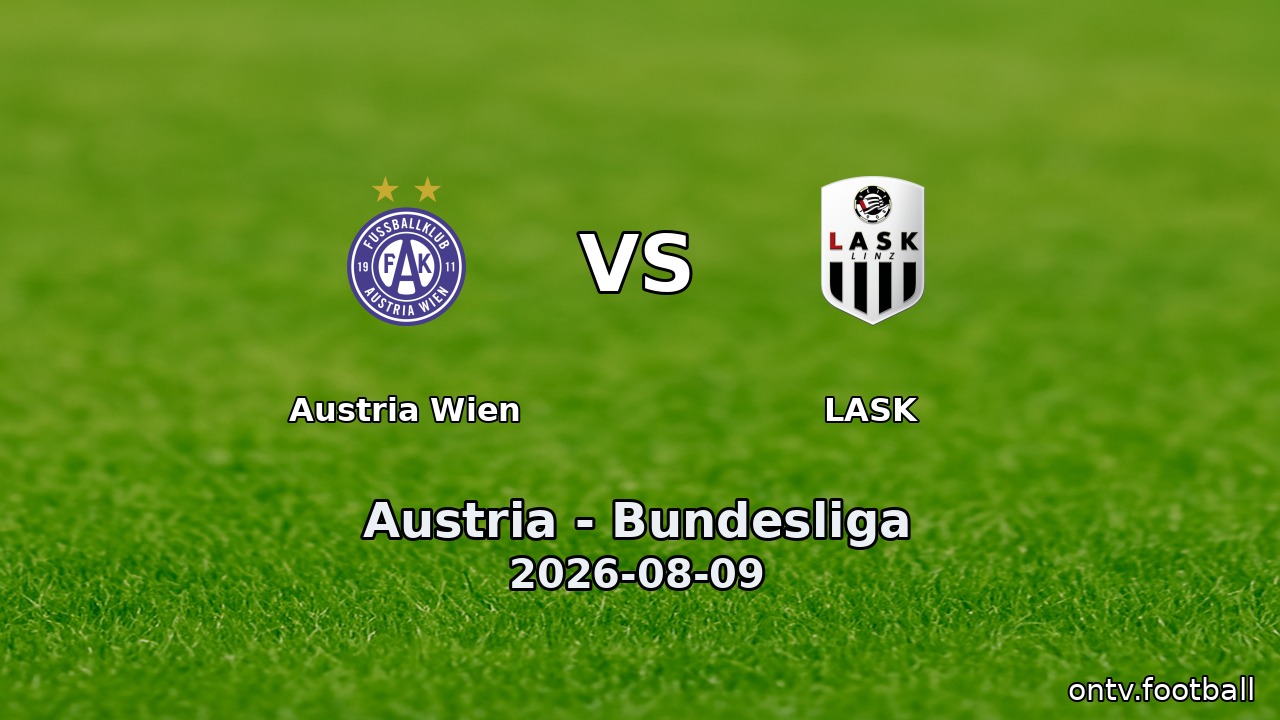 Austria Wien vs LASK