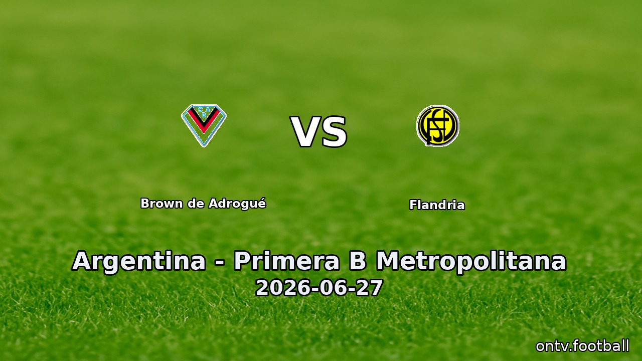 Brown de Adrogué vs Flandria