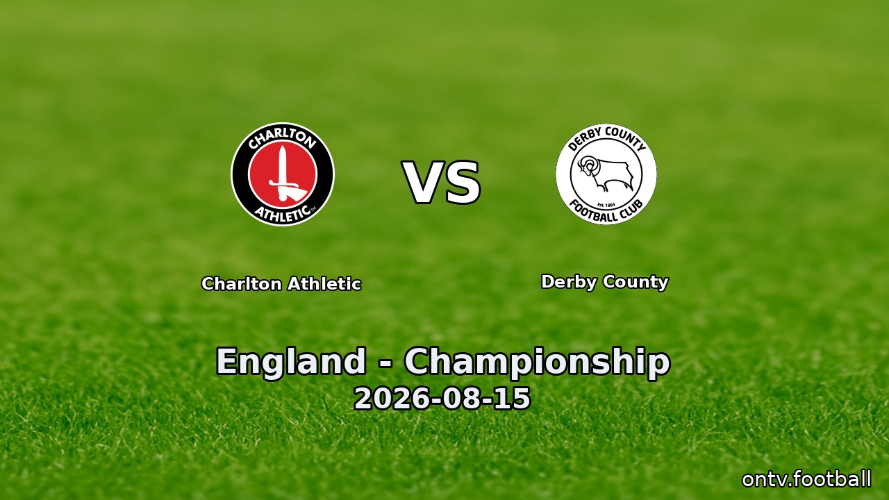 Charlton Athletic vs Derby County
