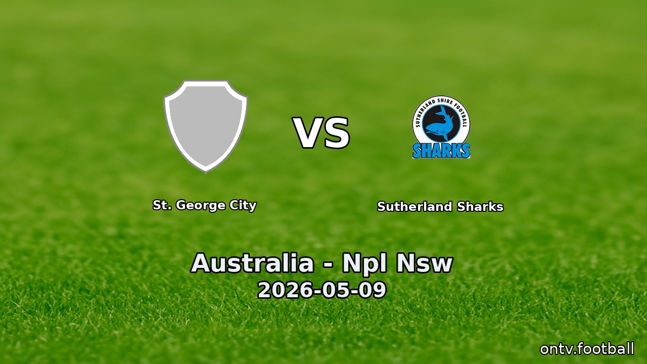 St. George City vs Sutherland Sharks