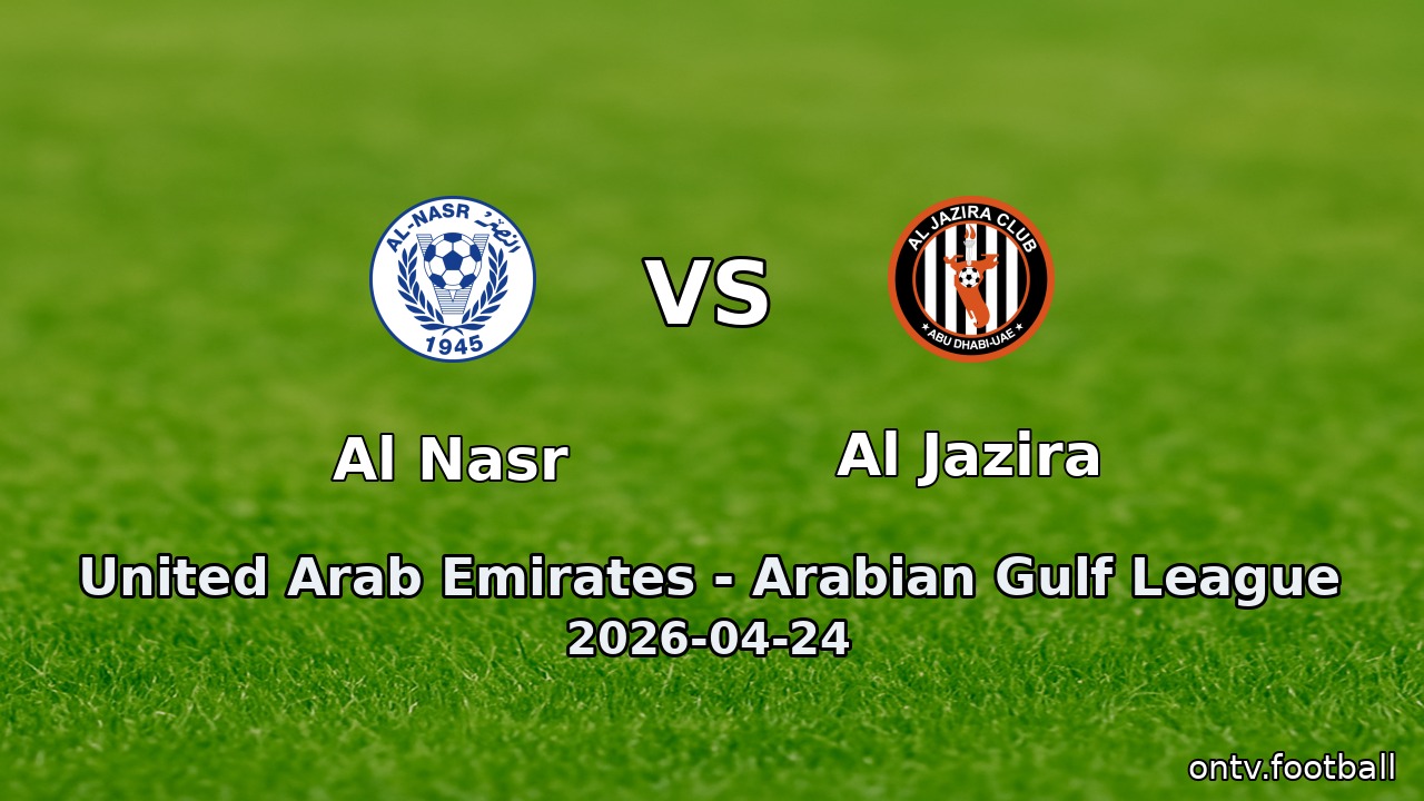 Al Nasr vs Al Jazira