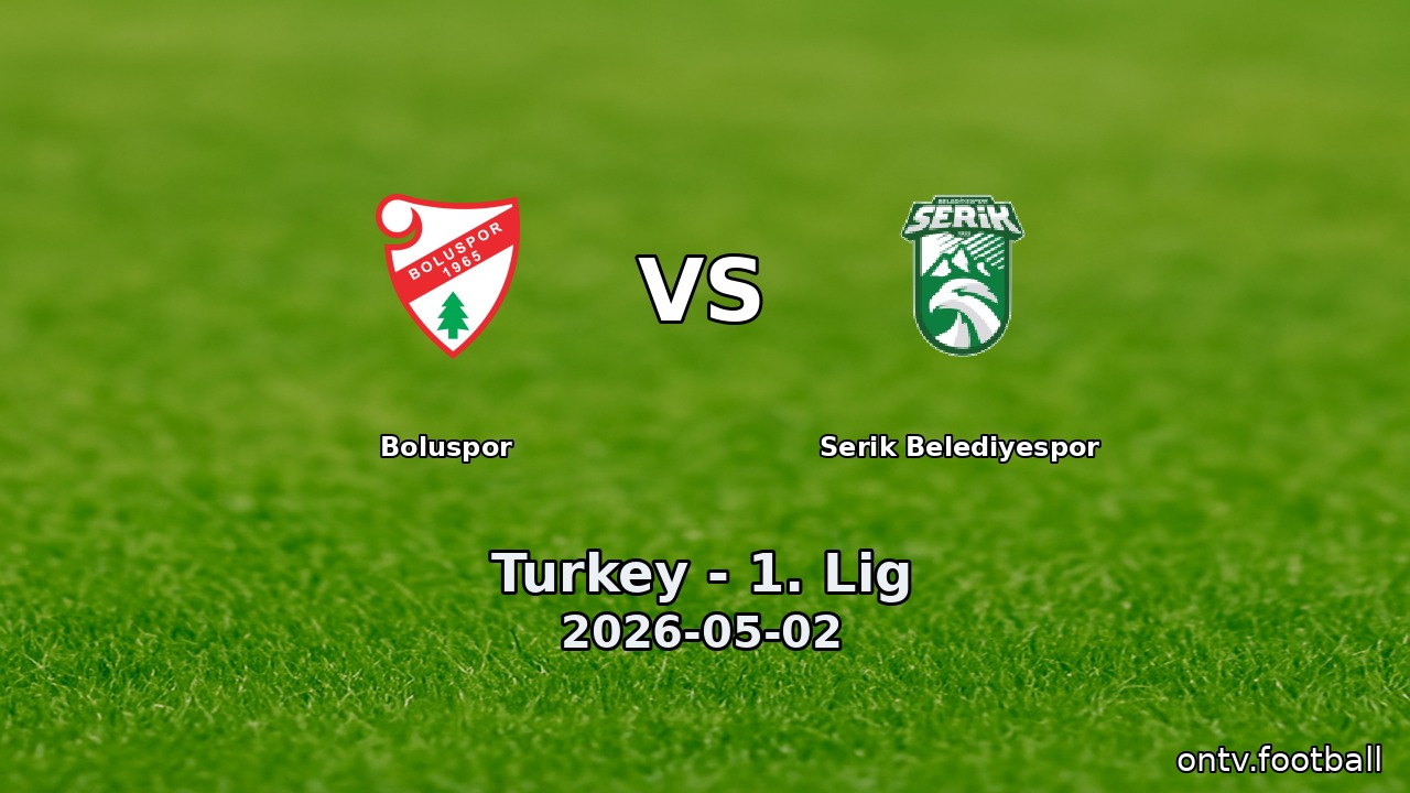 Boluspor vs Serik Belediyespor