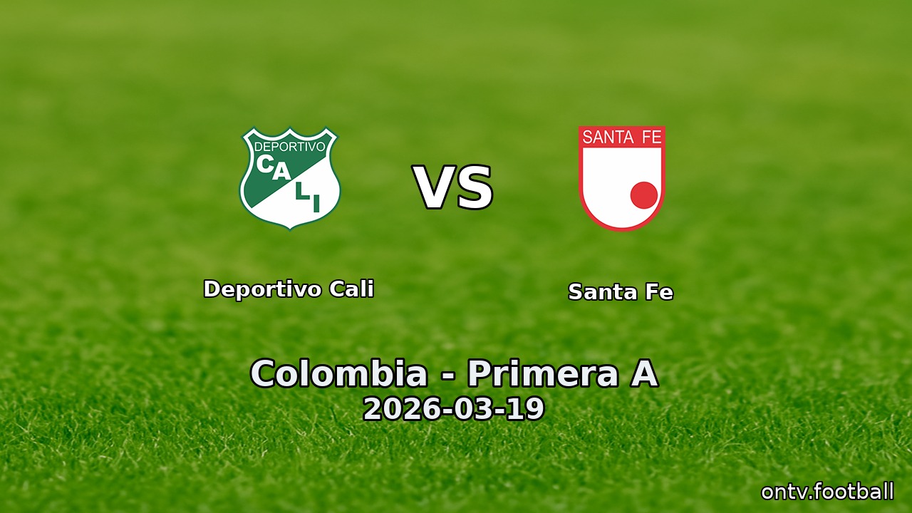 Deportivo Cali vs Santa Fe