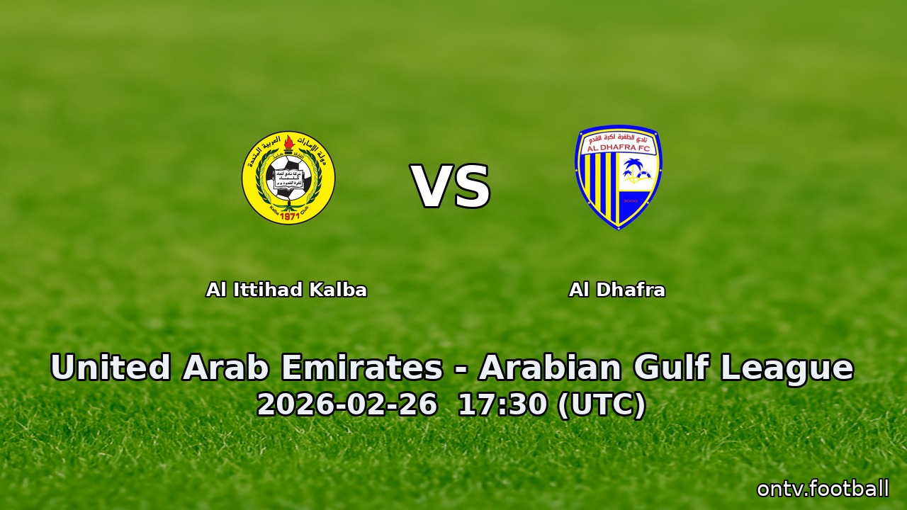 Al Ittihad Kalba vs Al Dhafra
