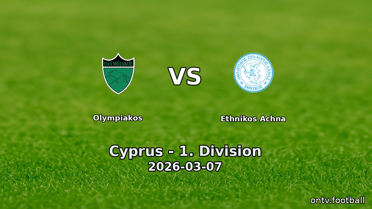 Olympiakos vs Ethnikos Achna