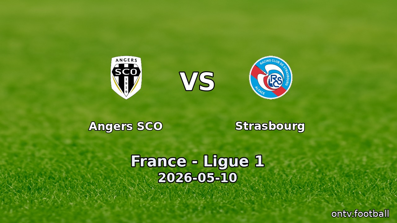 Angers SCO vs Strasbourg