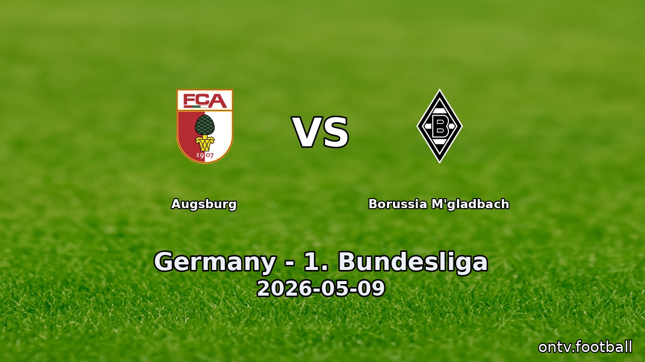 Augsburg vs Borussia M'gladbach