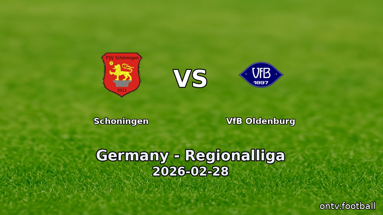 Schoningen vs VfB Oldenburg