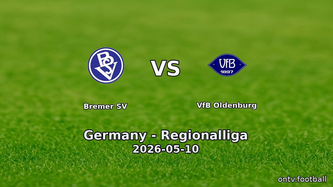 Bremer SV vs VfB Oldenburg