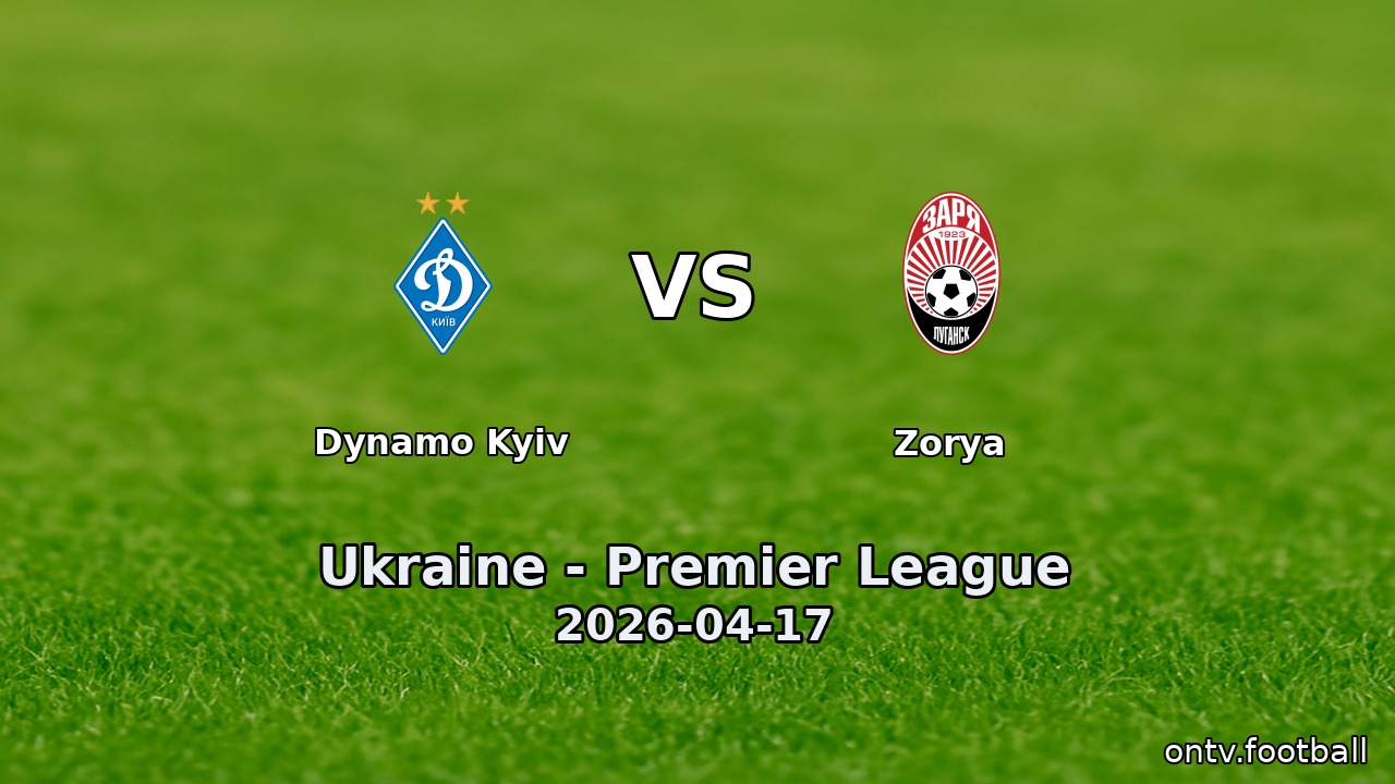 Dynamo Kyiv vs Zorya