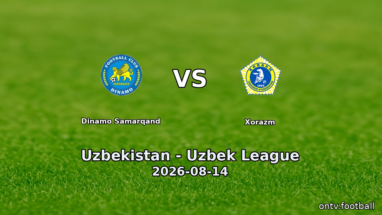 Dinamo Samarqand vs Xorazm