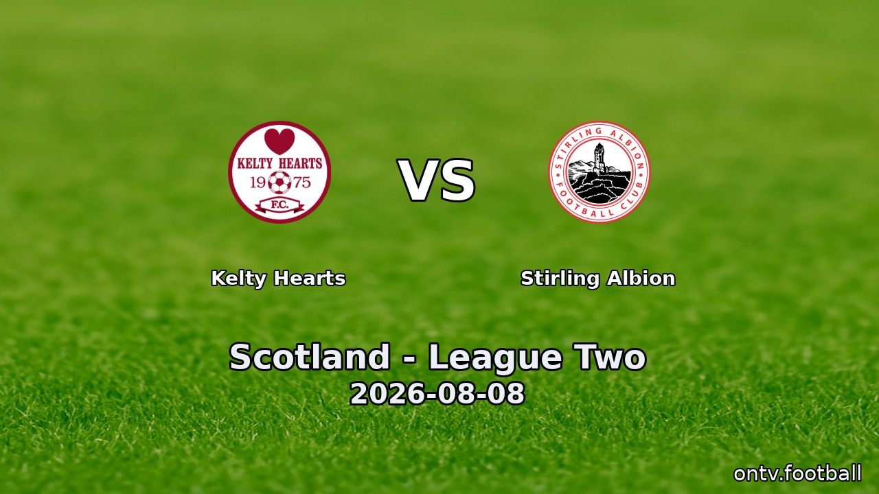 Kelty Hearts vs Stirling Albion