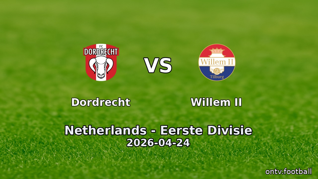 Dordrecht vs Willem II