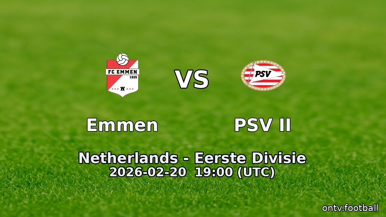 Emmen vs PSV II