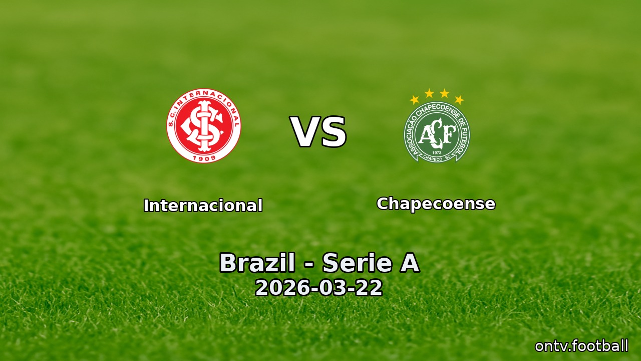 Internacional vs Chapecoense