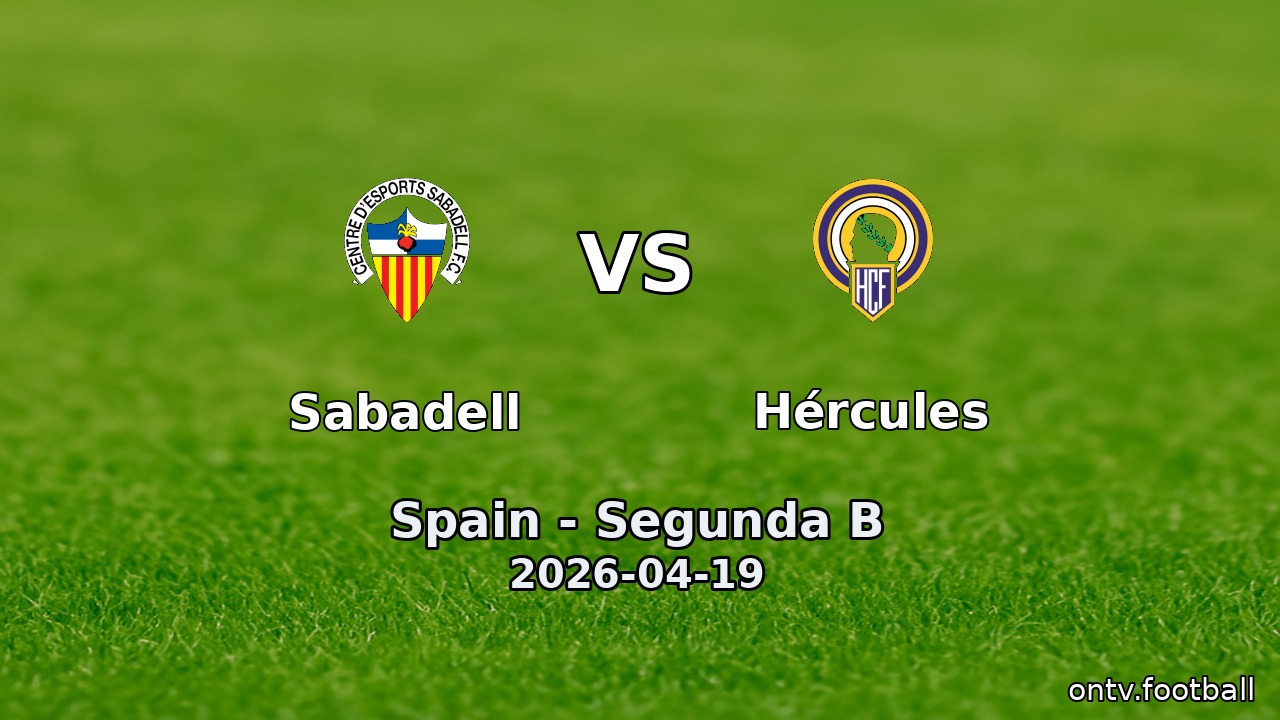 Sabadell vs Hércules