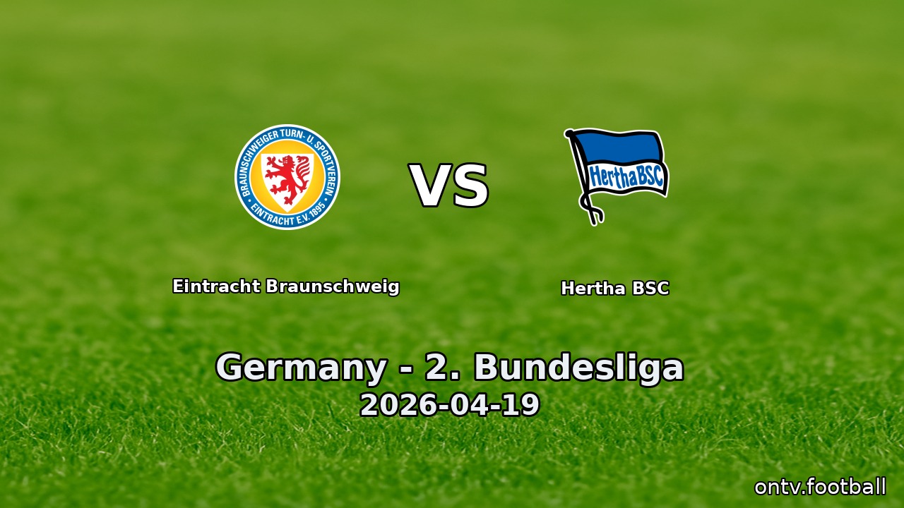 Eintracht Braunschweig vs Hertha BSC