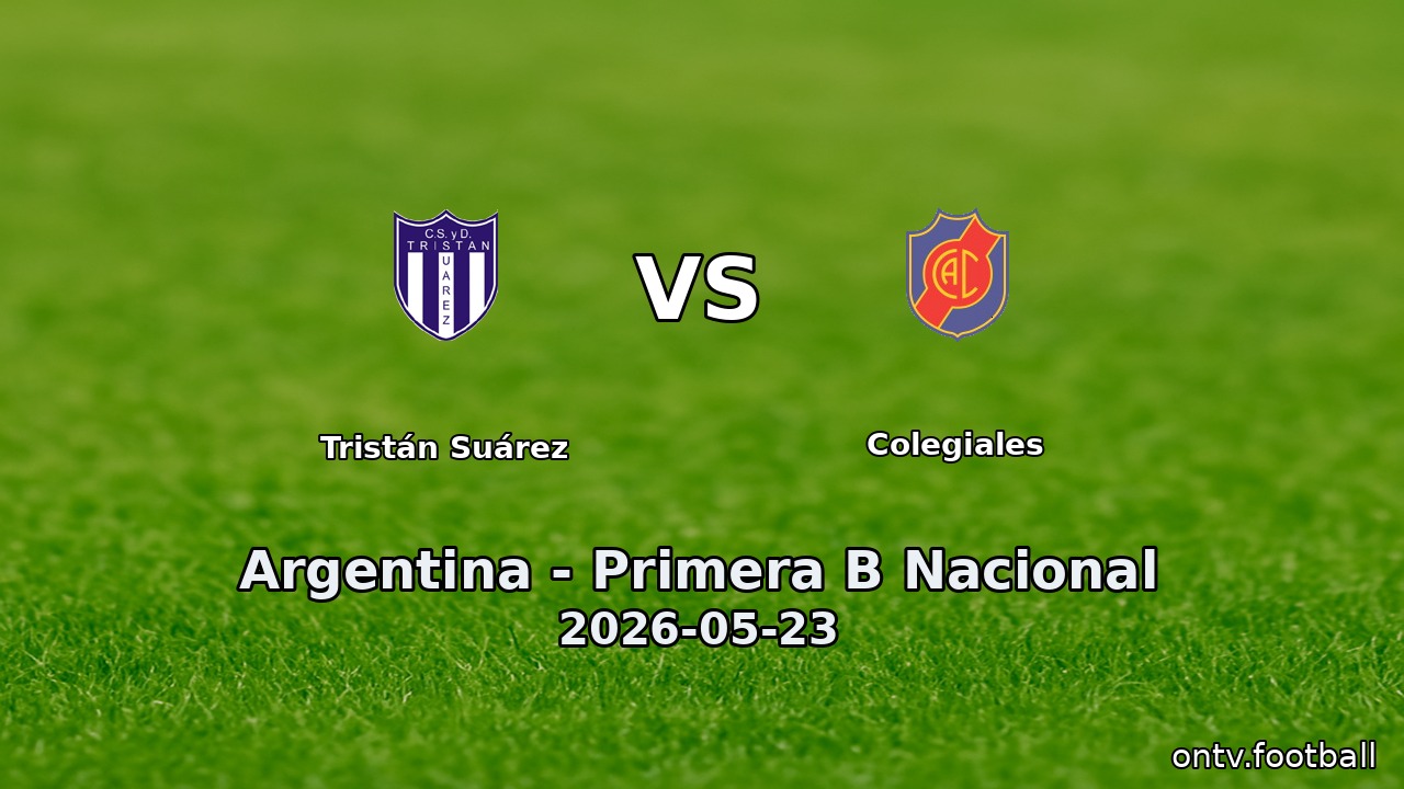 Tristán Suárez vs Colegiales