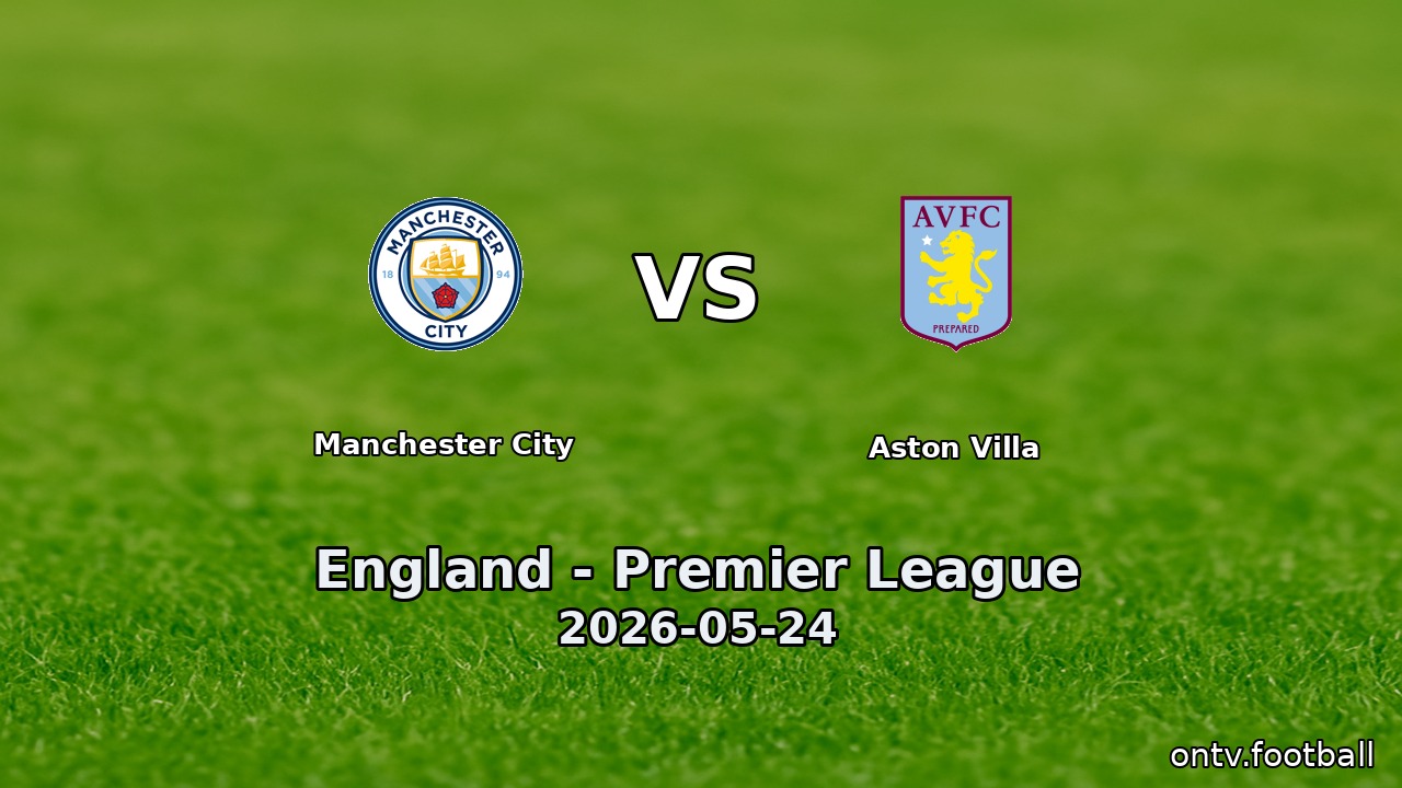 Manchester City vs Aston Villa