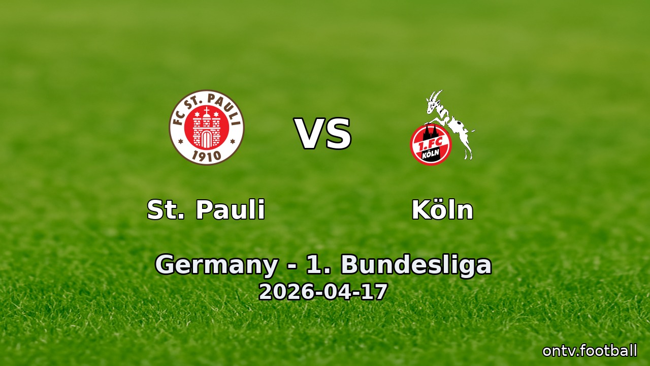 St. Pauli vs Köln