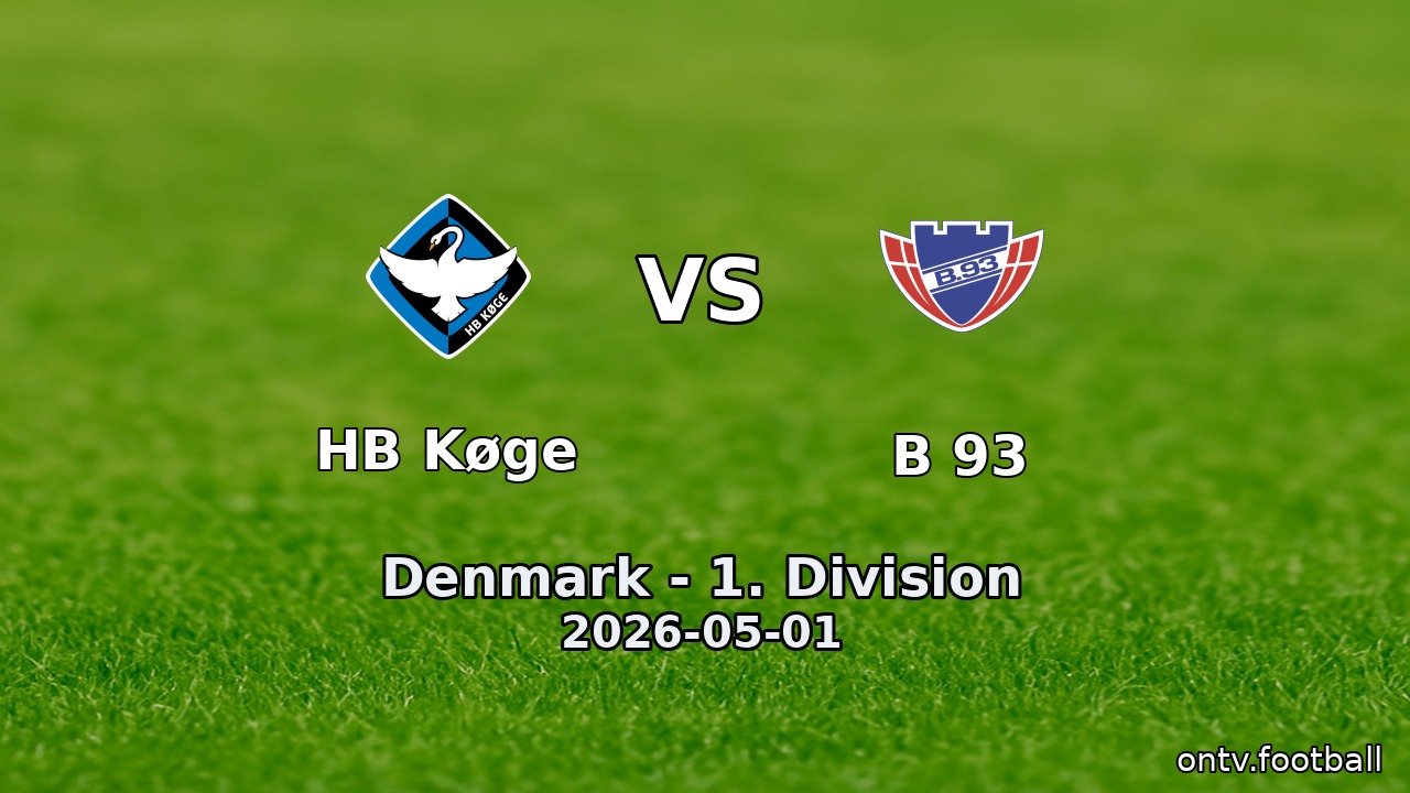 HB Køge vs B 93