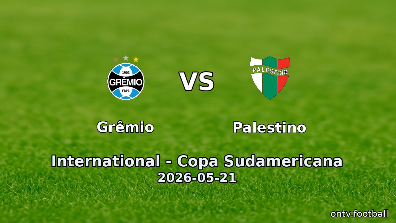 Grêmio vs Palestino