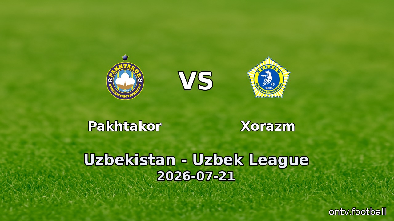 Pakhtakor vs Xorazm