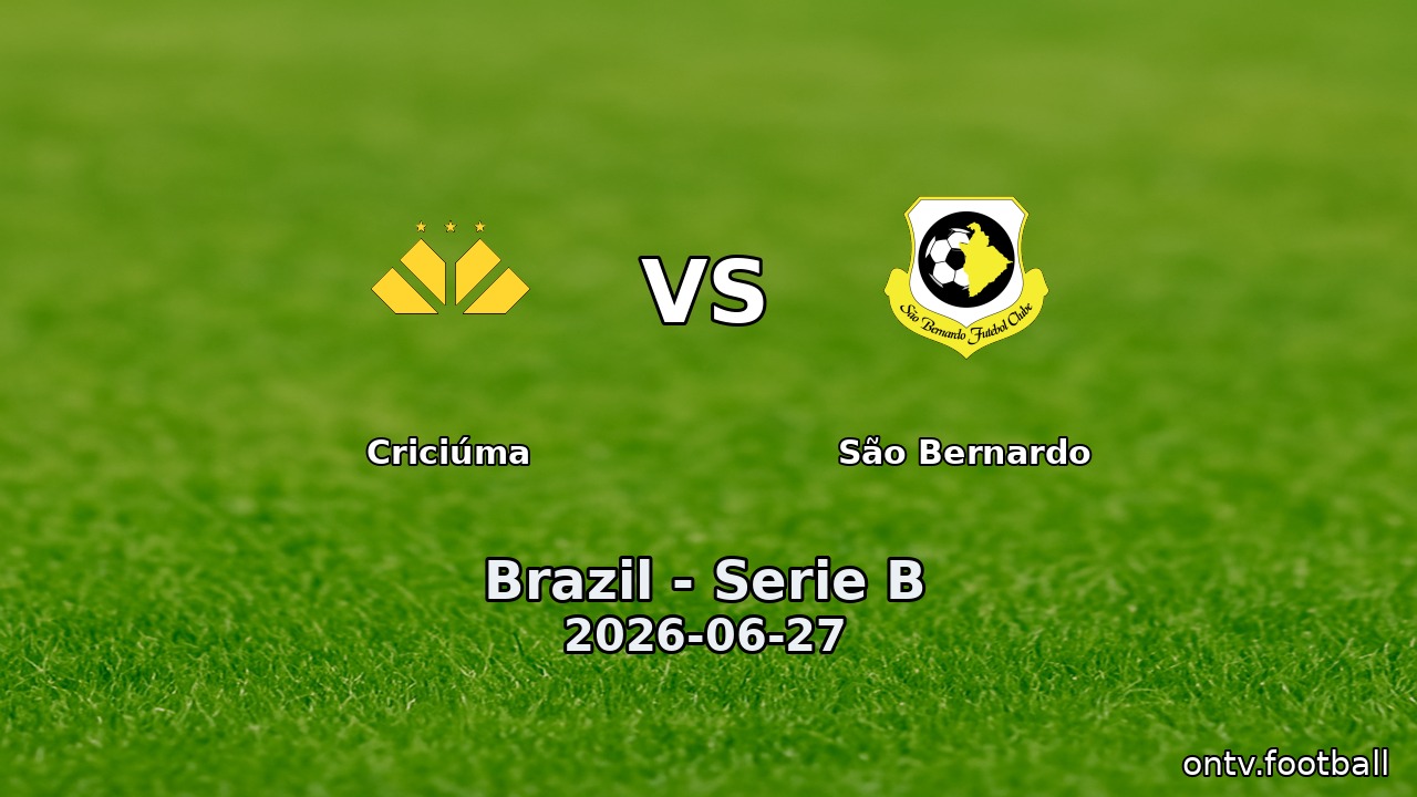 Criciúma vs São Bernardo
