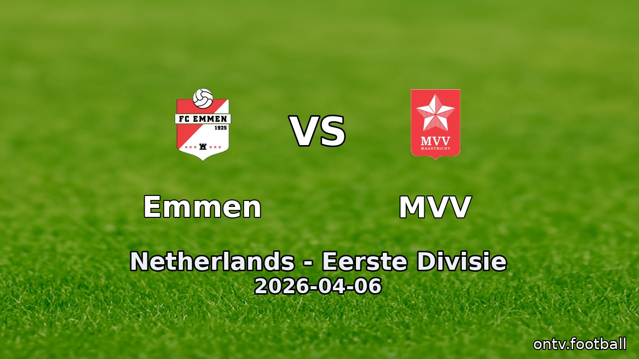 Emmen vs MVV